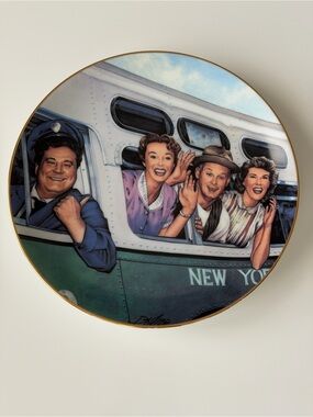 The Hamilton Collection “The Honeymoon Express” Decorative Plate Vintage 1988